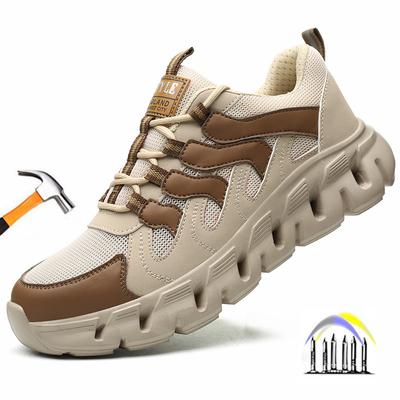 Sommer-Arbeitsschuhe für Herren, atmungsaktive Sicherheitsschuhe, leichte Sicherheits-Arbeitsschuhe, pannensichere Sicherheits-Sneakers für die Arbeit