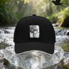 1pcs Blue Petal Girl Cap with Girl Profile & Petal - Adjustable Unisex Baseball Hat, Lightweight Suitable for Travel, Parties, B