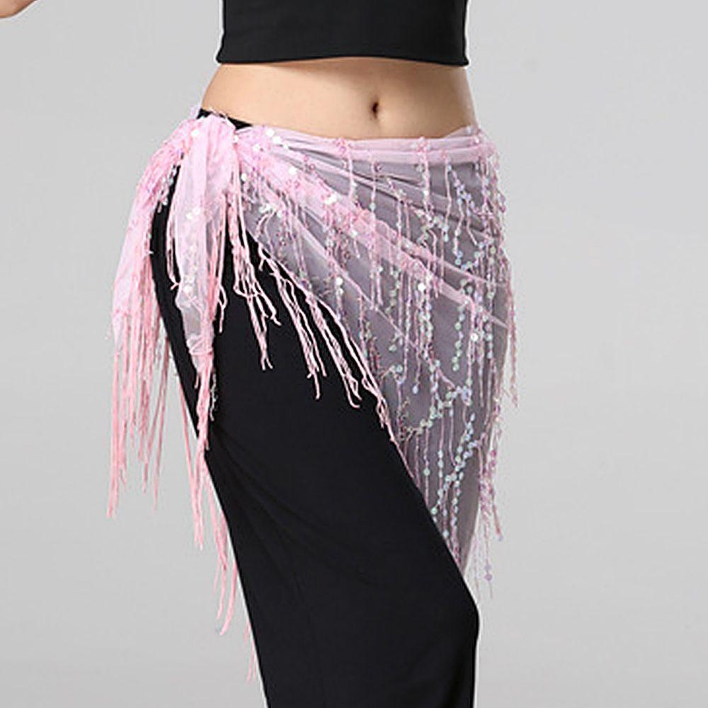 Indian Dance Belly Dance Costumes Triangle Scarf Hip Scarf Belly Dancing Belt Tassel Sequins