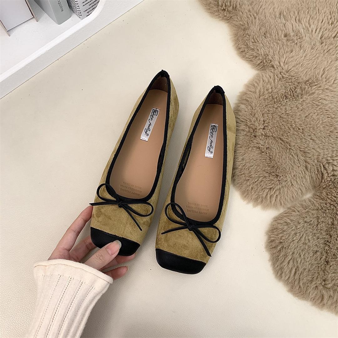 

Мода Bailamos 2024 Новая женская обувь на плоской подошве Модные туфли-балетки с круглым носком для женщин Элегантные туфли-балетки Повседневные слипоны Мэри Джейн Обувь Женская 40 жёлтый