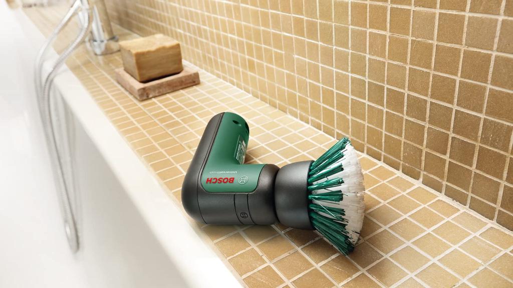 Bosch DIY Cordless Cleaning Brush Main Hard Detail Pad Hard Polishing Soft Polishing and Micro USB Perfect for Cleaning Wet Areas 3.6V (Includes