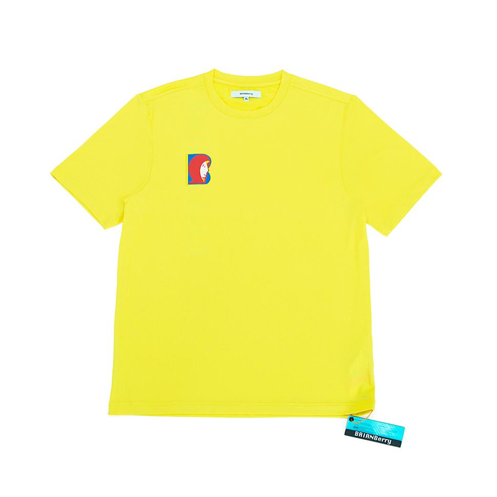 Brian Berry Face Big Print Tee_Yellow L