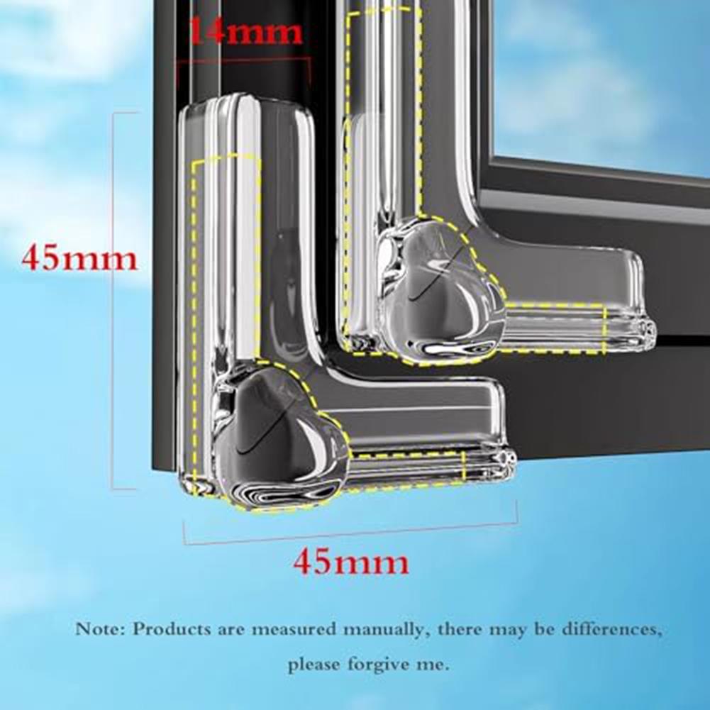 32PCS PVC Transparent Corner Protectors Soft & Strong Binder Protectors Clear Baby Corner Guards For Furniture, Fireplaces