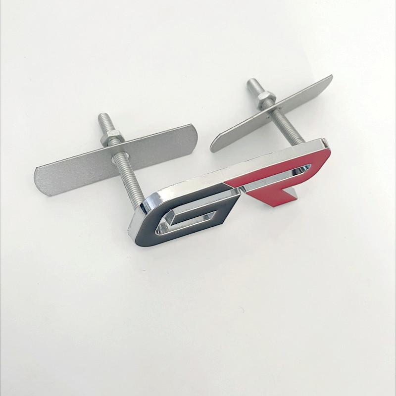 3D Metal Black Red Logo GR Emblem Letters Car Front Grill Badge For Hilux CHR Corolla Yaris GR Sticker Accessories