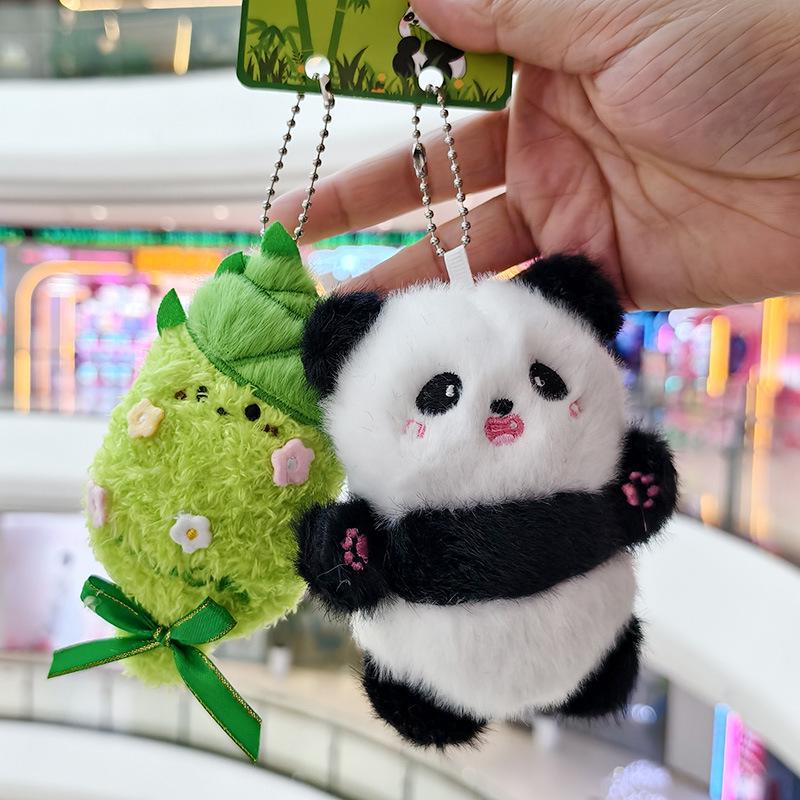 

Креативный плюшевый брелок-подвеска в виде гигантской панды - мультяшный кулон и аксессуар для сумки Bamboo Shoot Panda MY