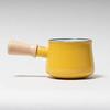 Pearl Metal Milk Pan, 3.9 inches (10 cm), Enamel, Enamel, Yellow, Petitto HB-5066