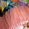 Feather10Meters Goose Feather Fringe Ribbon Handicraft Accessories White Swan Feathers Trims Carnival Plumas Dress Decoration