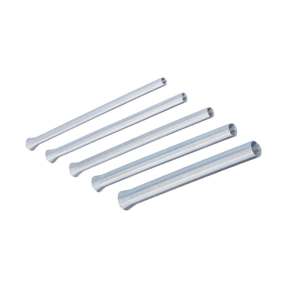 5 Pcs 1/4, 5/16, 3/8, 1/2, 5/8 Inch Spring Tubing Benders Kit For Brass, Aluminum, Thin Steel 5 In 1 Tube Bender Set