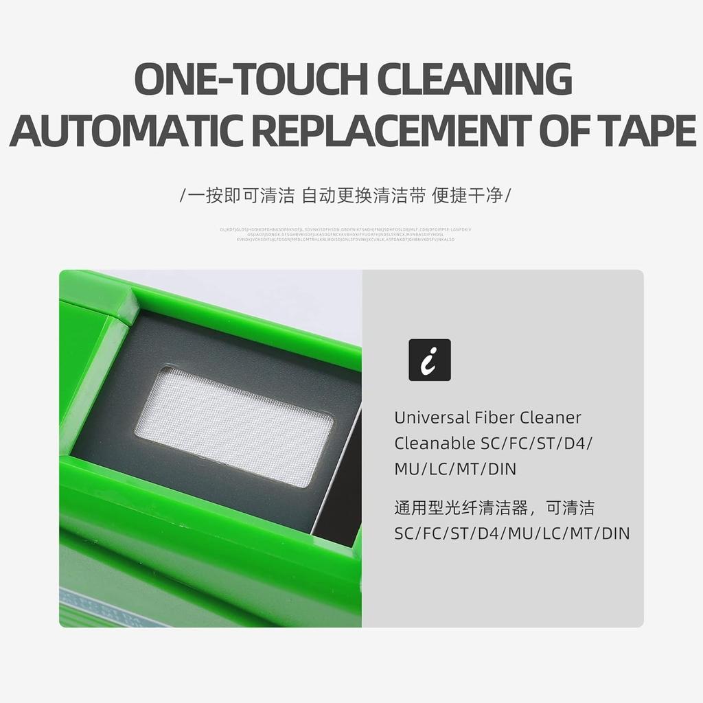 Optical Fiber Cable Cleaner Pen Tool Kit 2.5mm LC MU 1.25mm Connector Joiner Fiber Optic Cleaning Box Tool Cleans
