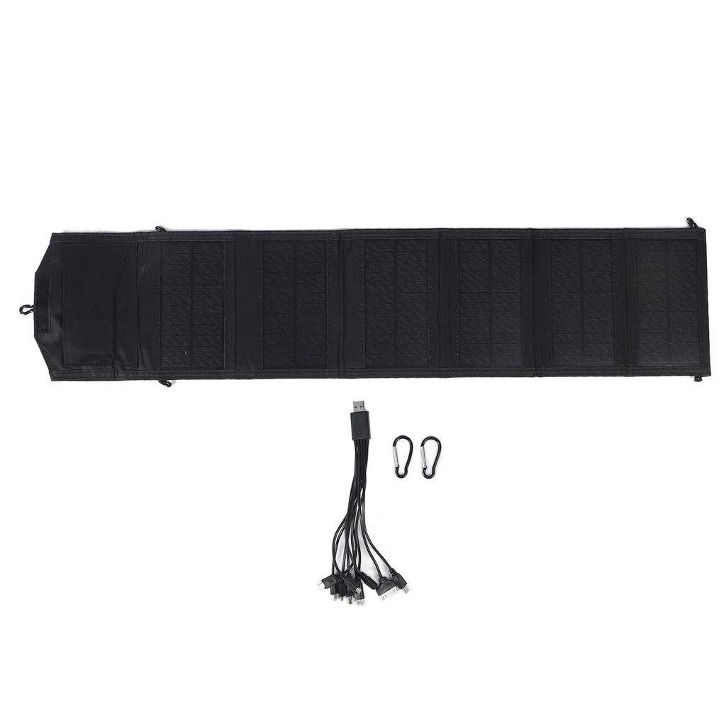 Přenosný solární panel 20W Skládací solární nabíječka se 2 USB porty Voděodolný Vysoký