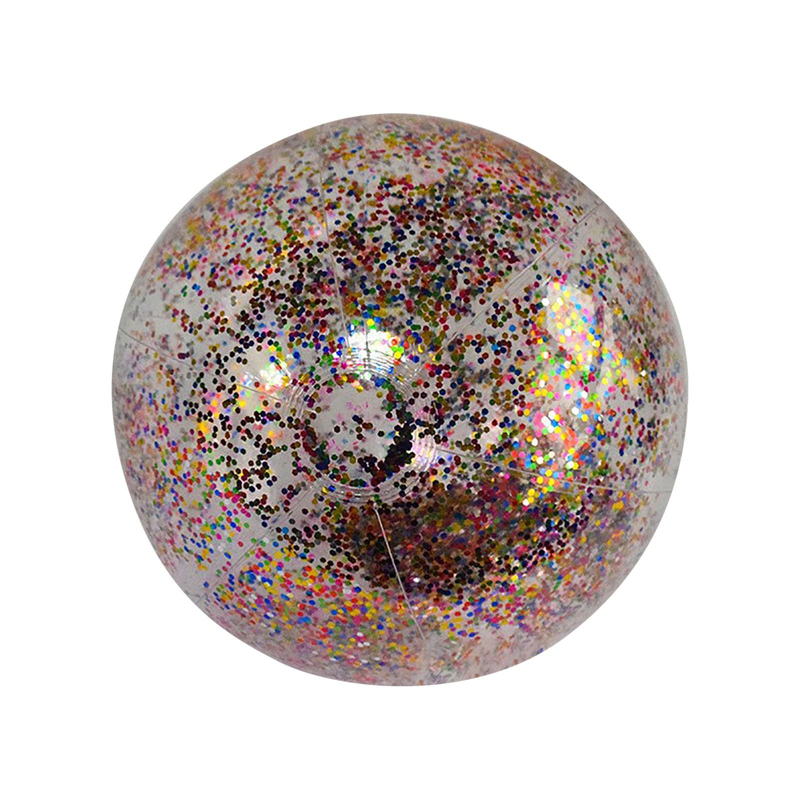 

40 см ПВХ надувной пляжный мяч с блестками спортивный светящийся мяч One Size