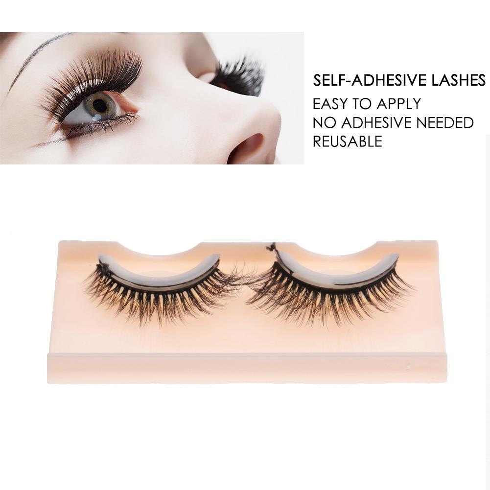 3D Professional Self Adhesive Eyelashes No Stimulation False Eyelashes Extension 01#
