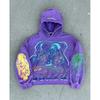 American Streetwear 3D Print Zip Y2K Hoodie Jacket Men Women