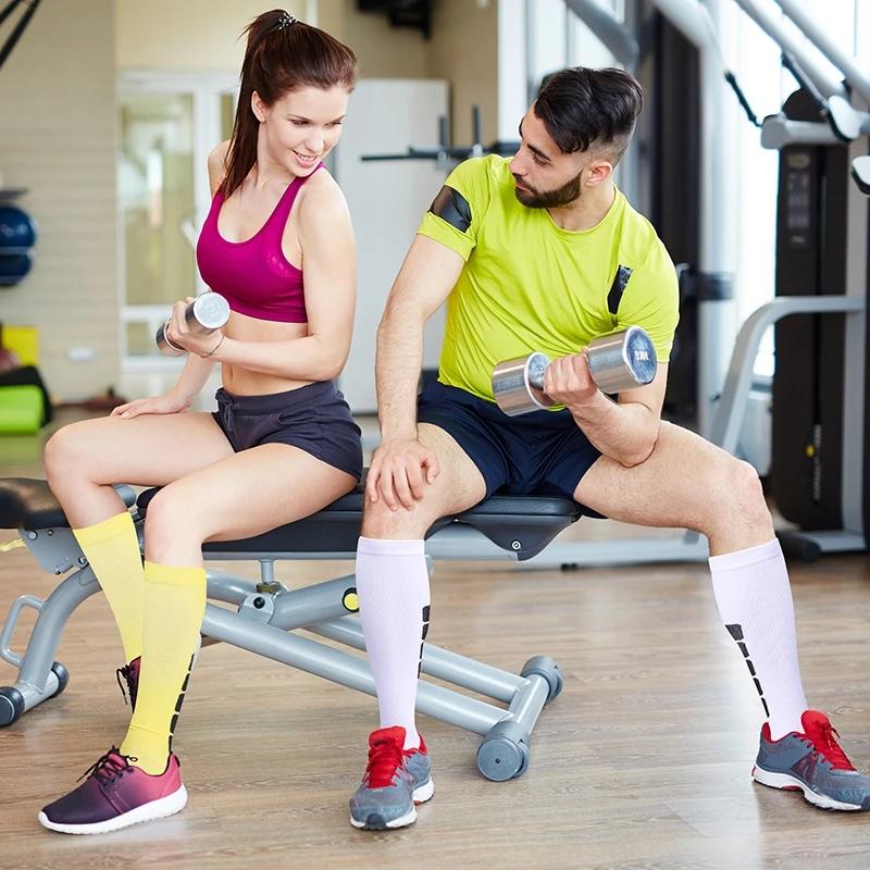 Kompressionssocken Krampfadern Socken Fußball Lange Röhre Unisex Outdoor Sport Pflege Strümpfe Für Männer Frauen Oberschenkel Golf