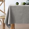 Solid Color Rectangular Table Cloth Waterproof Oil Resistant Household Dustproof Dining Table Cloth Simple and Wear-resistant