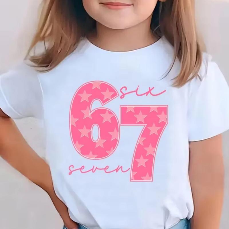 

Pattern Printed T-shirt for Boys/girls Summer Short Sleeved Children s Loose and Comfortable T-shirt Top 100cm