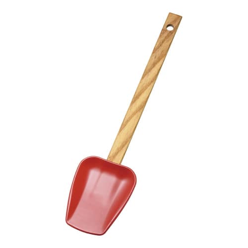 Endo Shoji Professional TKG Spatula [Handle] Natural Wood [Spatula] Silicone Rubber BSPB101