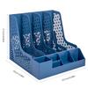 Vertical Magazine File Holders Book Holders 4 Compartments Vertical Magazine File Holders for Office Organization