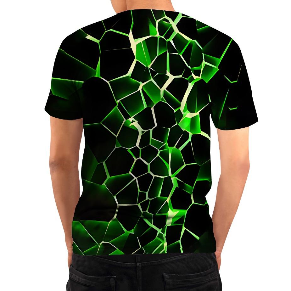 Creative 3D Printed T-shirt for European and American Spring/Summer Men's T-shirt Casual Round Neck Short Sleeved Top