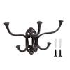 Multipurpose Cast Iron Wall Hook Clothes Organizer Metal Construction Hanger For Organizing Coat Scarves And Belts