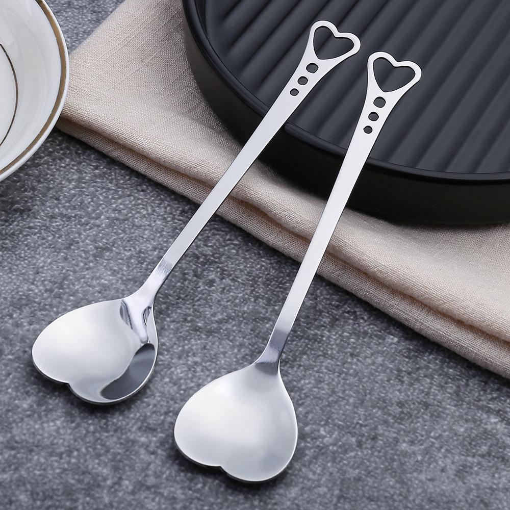Creative Stainless Steel Love Dessert & Coffee Spoon - Wedding Gift & Stirring Spoon