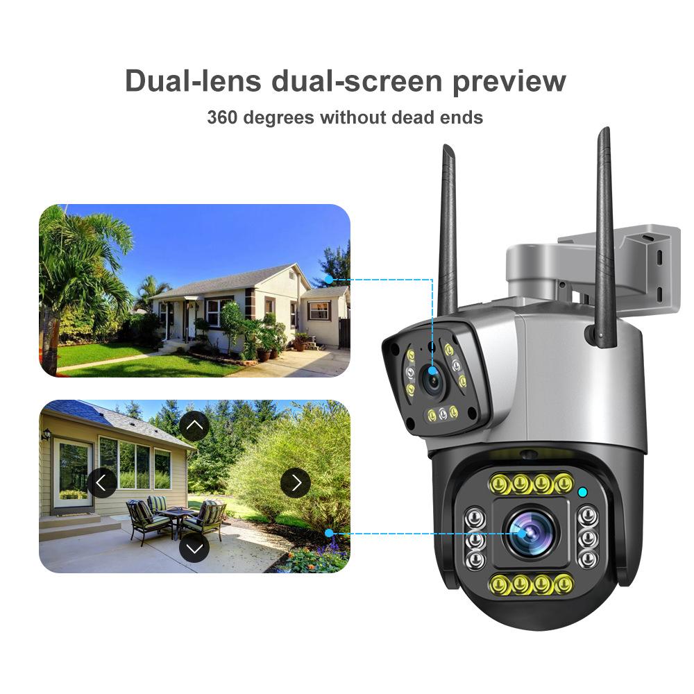 

V380 WiFi+6MP Lens Camera Baby Home Monitor Waterproof Security Camera EU Plug
