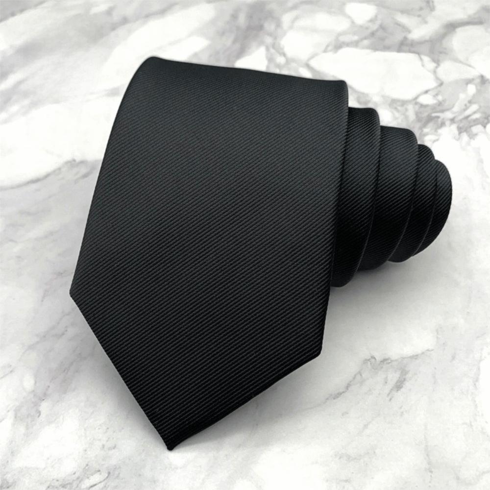 Jednolity Kolor Męski Krawat Kwiatowa Retro Zawiść Klasyczny Czarny Krawat Koszula