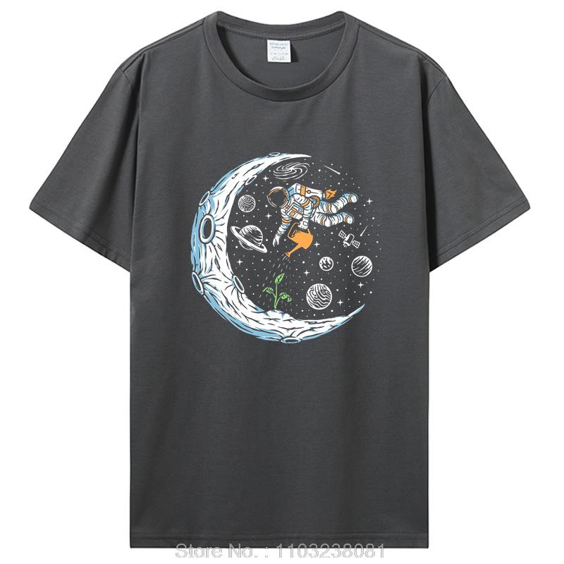 Unisexs Tshirt Cotton Casual Funny Astronaut Design Print Loose Oneck T Shirt For Unisex Short Sleeve Tshirt Hip Hop Tops Tees