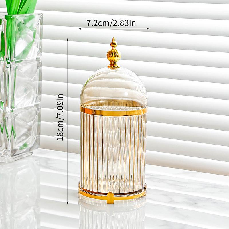 

Light luxury sealed jar, household grain storage box, small fork and spoon storage jar set, child safety fruit swab.