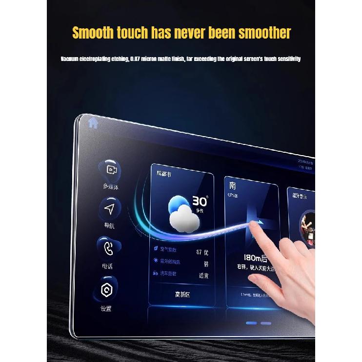 New for Leapmotor T03 2024 2026 Matte Tempered Glass Screen Protector Anti Glare Anti Fingerprint Car Dashboard Accessories
