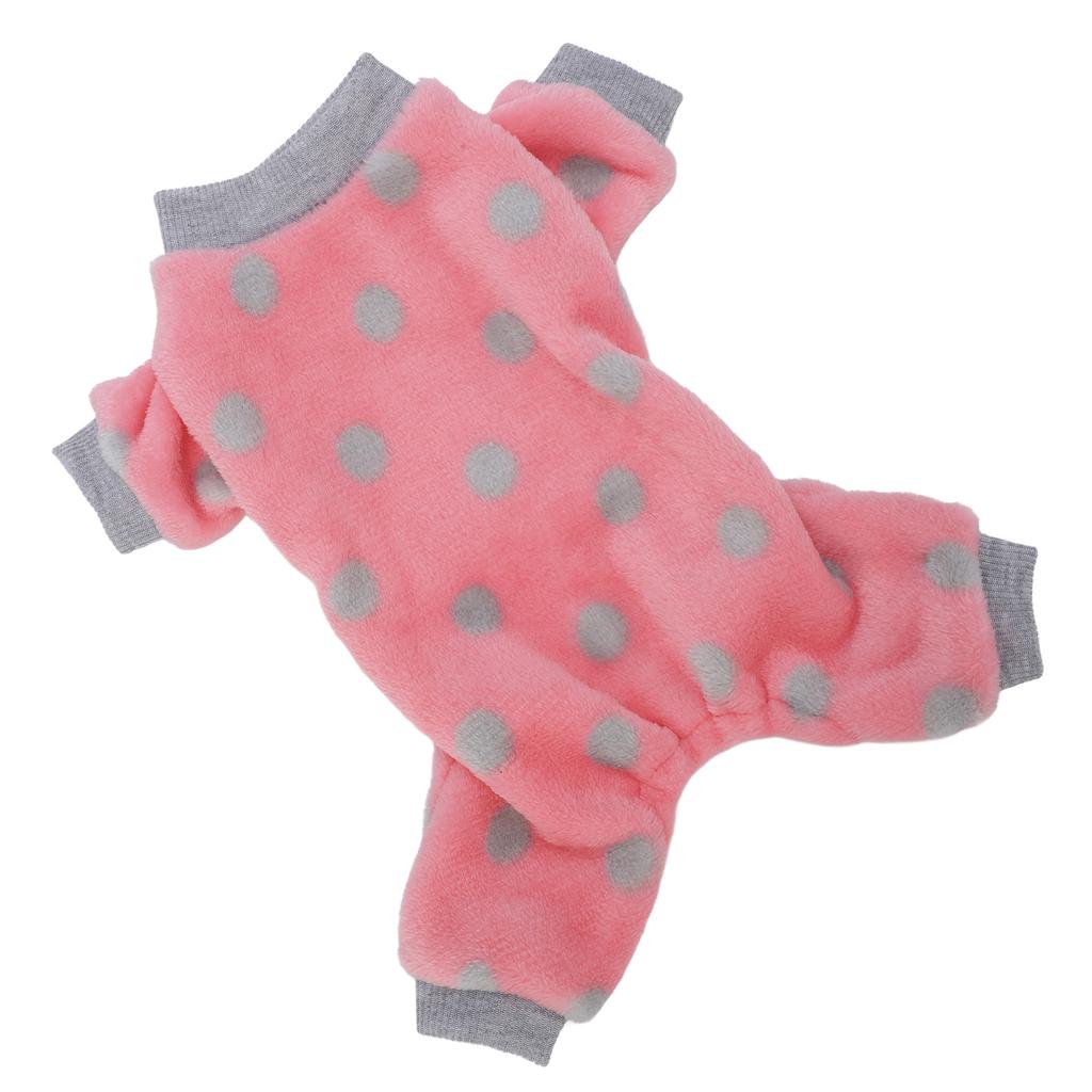 Domácí mazlíček Pyžamo 4 nohé Stylové Roztomilé Prodyšné Lehké Pružné Plyšové Pyžamo pro psa Oblečení pro