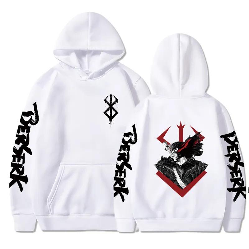 European-Sized Berserk Anime Streetwear Hoodie - Autumn/Winter Cotton Sweatshirt.