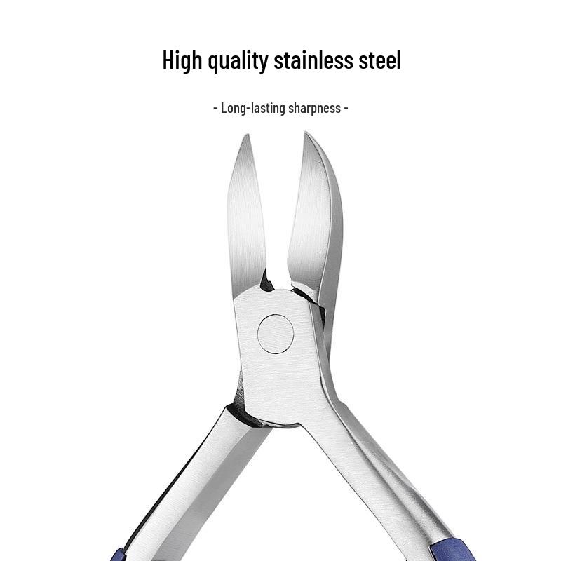 Stainless Steel Toenail Clippers with Eagle Beak Design - Precision Paronychia and Cuticle Care Tool