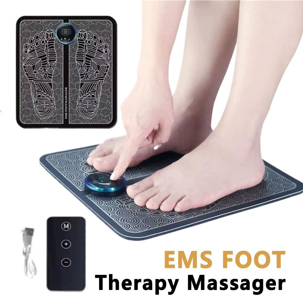 Intelligent Remote Control Relieve Fatigue Massage Pad EMS Pulse Foot Massage Mat Home Use Parental Legs Relax Health Care