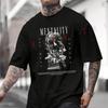 Mentality Creative Design Motorcycle Printed T-Shirt Men's Fashion Short Sleeve Exquisite Design Essential Top Tees