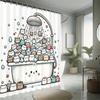 1 Stück Duschvorhang - Entzückende Katzen in einer Badewanne mit Blasen und Wassertropfen Design Wasserdicht