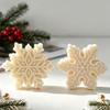 Christmas Candle Making Tool 3D Snowflake Silicone Casting Tool for Handmade Candle Holiday Decoration Resin Casting Projects