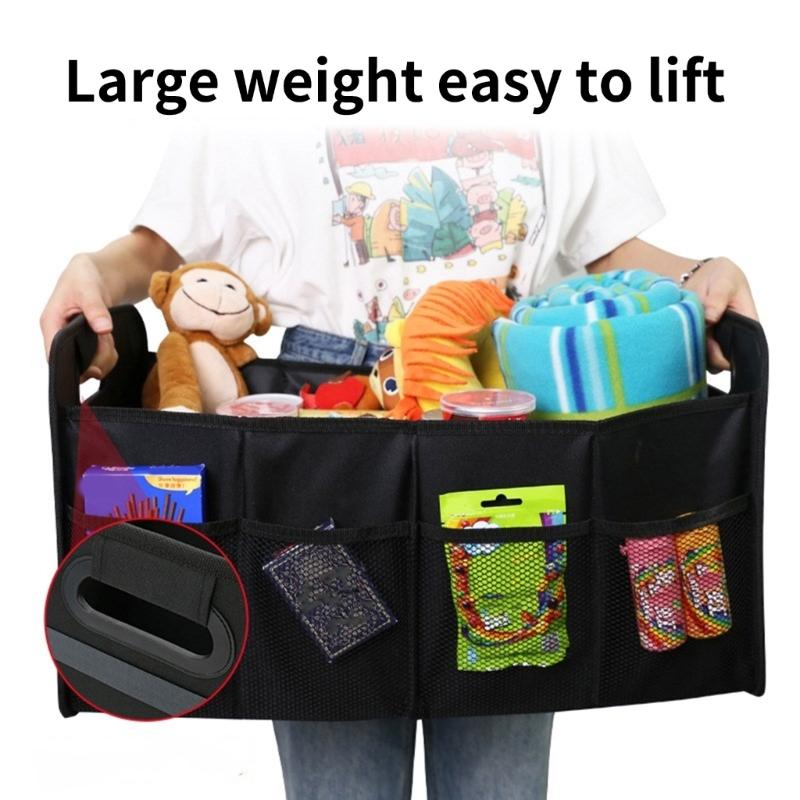 Waterproof Car Trunk Storage Organizer Foldable Box Large Capicicty for Shopping Travel Organizing Essential Accessories