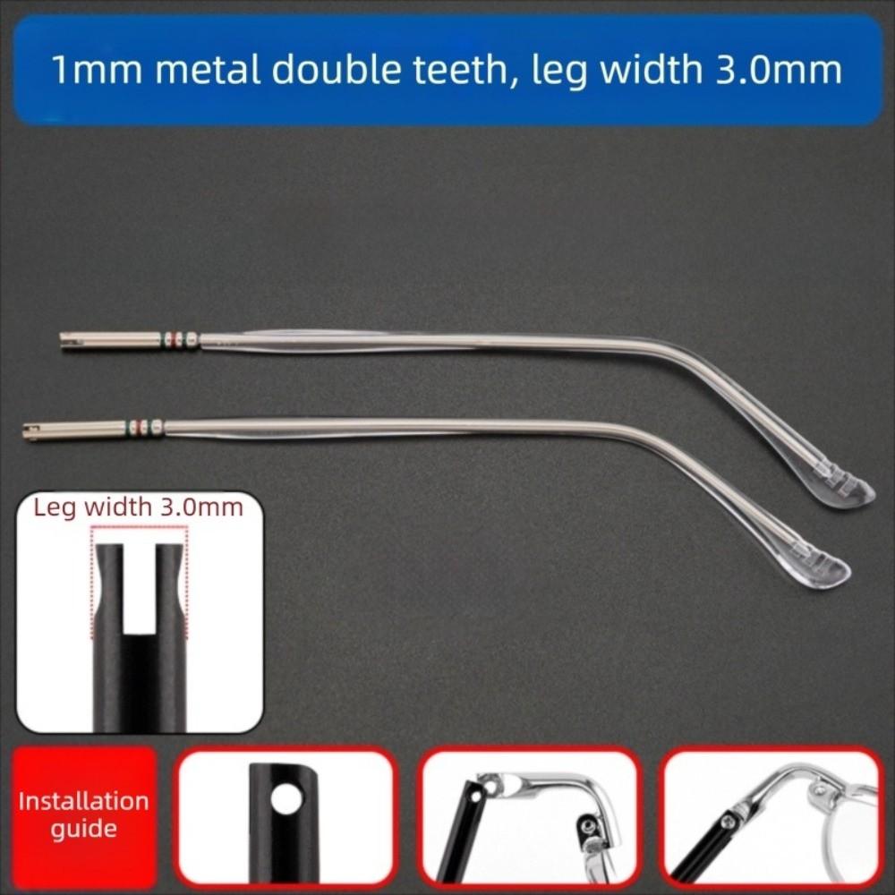 

Durable Metal Glasses Arm Anti-Slip Eyeglasses Replacement Leg Repair Tool Spectacle Frame Eyewear Accessories срібний