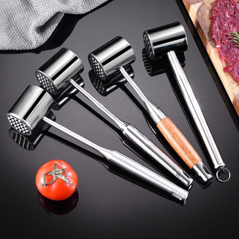 Non-slip Meat Hammer Double-side Kitchen Beef Hitting Tool Steak Mallet Steak Tenderizing