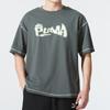 Puma Letter Print Outdoor Sports Breathable Casual Round Neck Short Sleeve T-Shirt Unisex Tops Gray-Green 626857-80