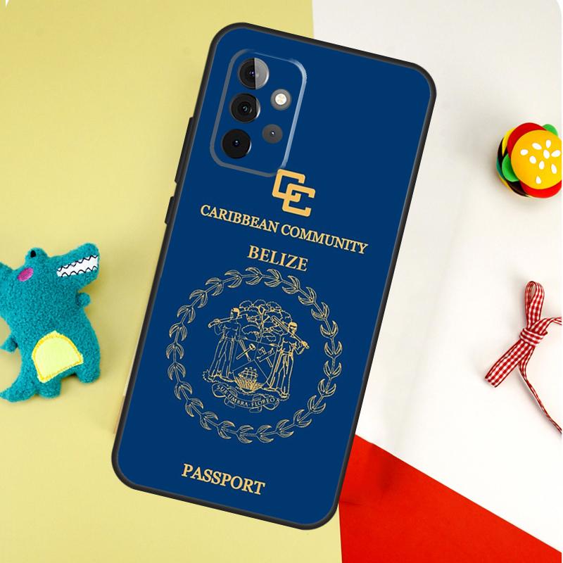 Belizean Flag For Samsung Galaxy A54 A34 A14 A55 A35 A15 A53 A33 A13 A05 A06 A16 A22 A32 A52 Phone Case
