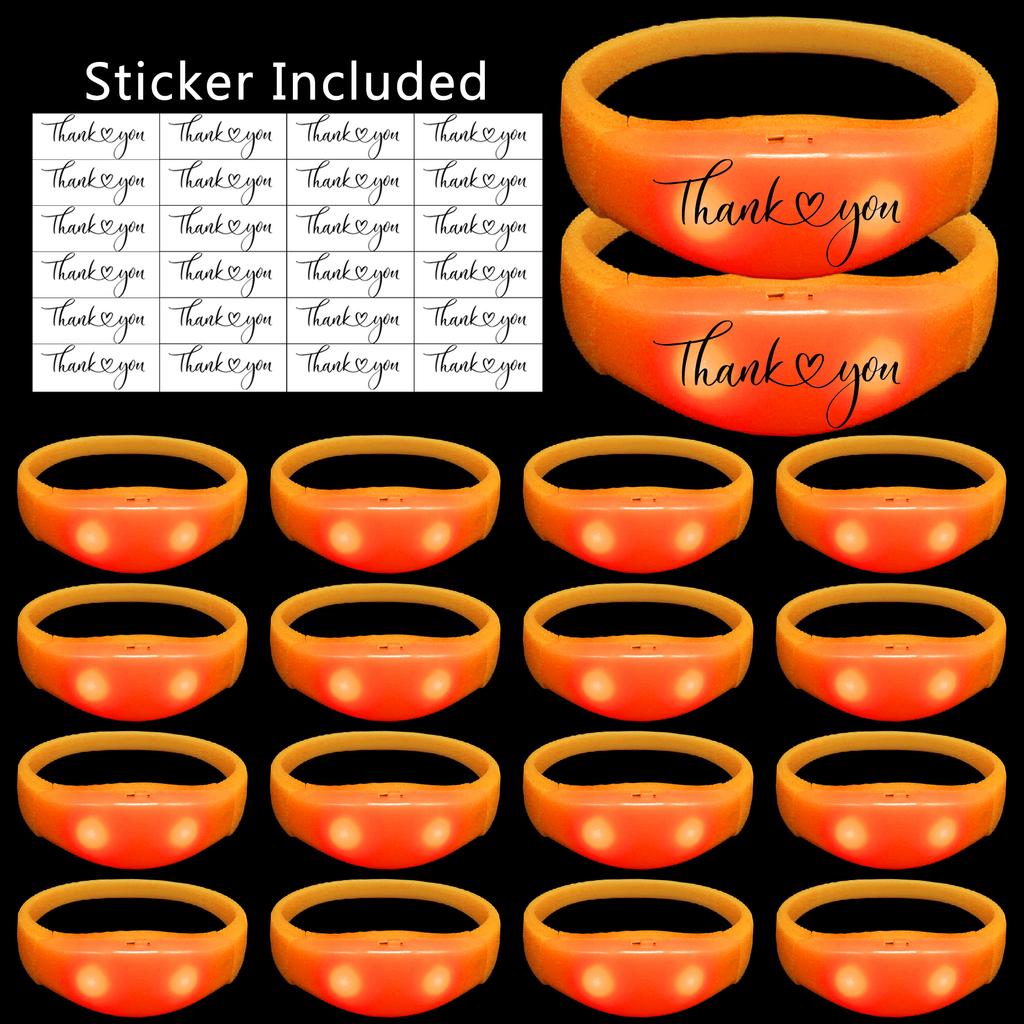 20-100 Piezas Pulseras LED para Bodas Pulsera Luminosa Activada por Música y Sonido Pulseras que Brillan en la Oscuridad Para Suministros de Fiesta de Cumpleaños