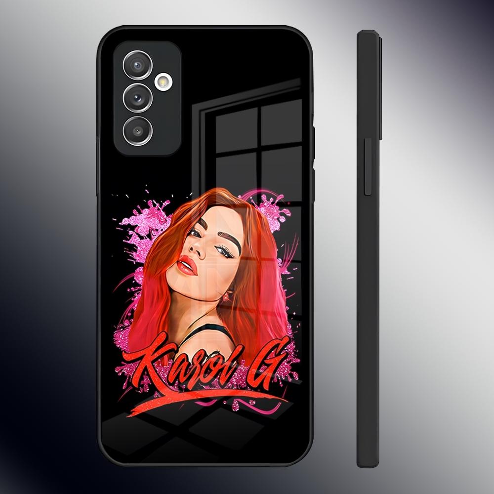 Fashion Karol G Phone Case For Samsung S24 Ultra S23 S22 S20 Fe S21 Plus A54 A34 A24 A53 A13 A16 Glass Back Cover