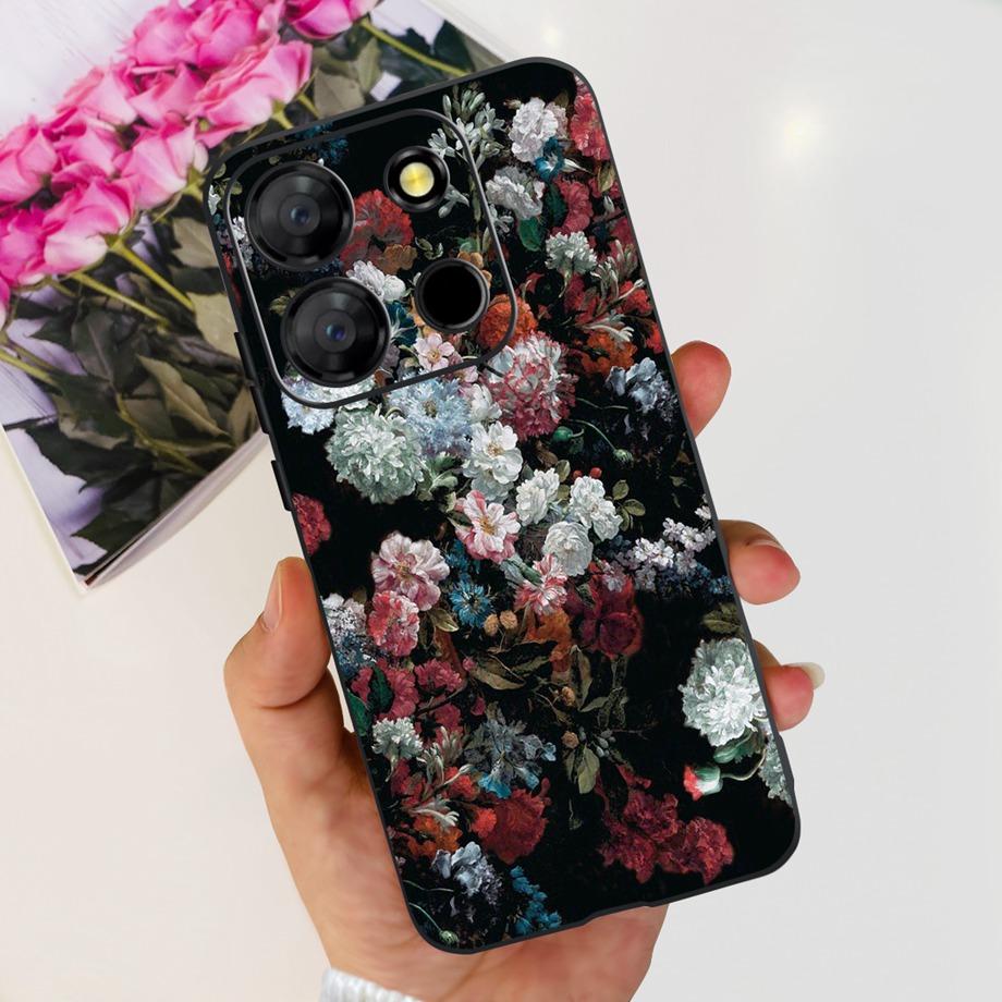 For Itel A60 A70 A27 A48 Phone Case Back Cover Matte Slim Soft TPU Silicone Bumper Child Fashion Cartoon Pattern Fundas ITELA60s