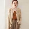 2025 Women's Cashmere Round Neck Loose Knit Sweater - Soft, Fluffy, Versatile Outerwear for Autumn and Winter