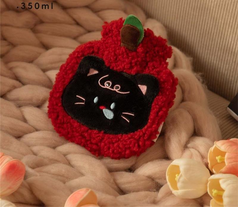 1PC Small Hand Warmer Gift Winter Warm Water Bag Cute Puppy Pattern Hot Water Bag Water Filling Office Warm Water Bag