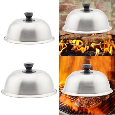 Sandwiches Steak Round Pot Lids Cover Cheese Melting Dome Burger Cover  Kitchen Cooking