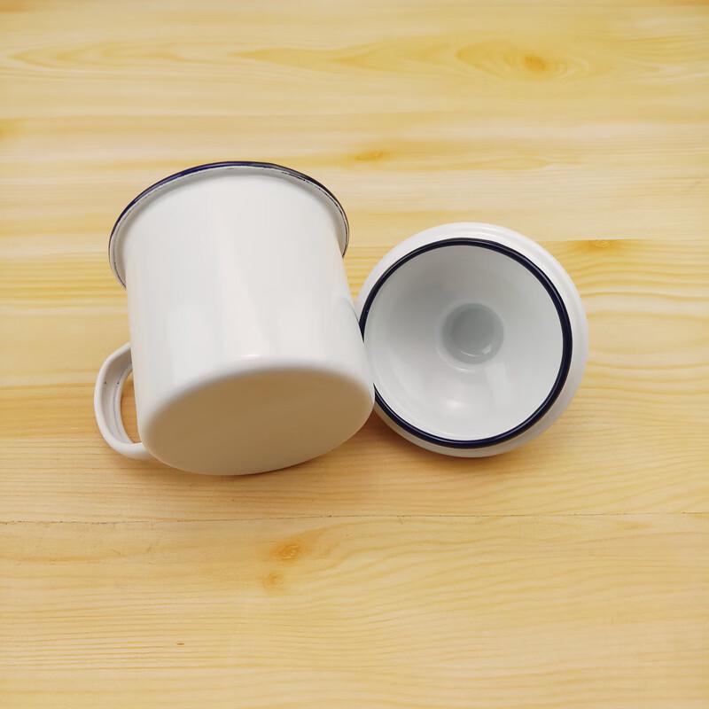 OLOEY Retro Enamel Mug with Lid