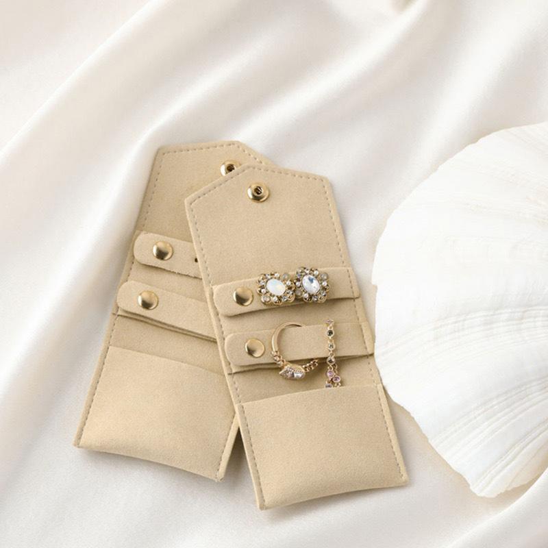 Travel Portable Jewelry Organizer Roll Foldable Jewelry Case For Bracelet Ring Necklaces Earring Jewelry Storage Bag Travel Bags